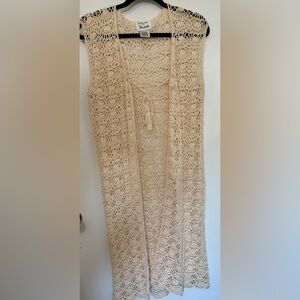 Kroshetta Cream Crochet Vest
